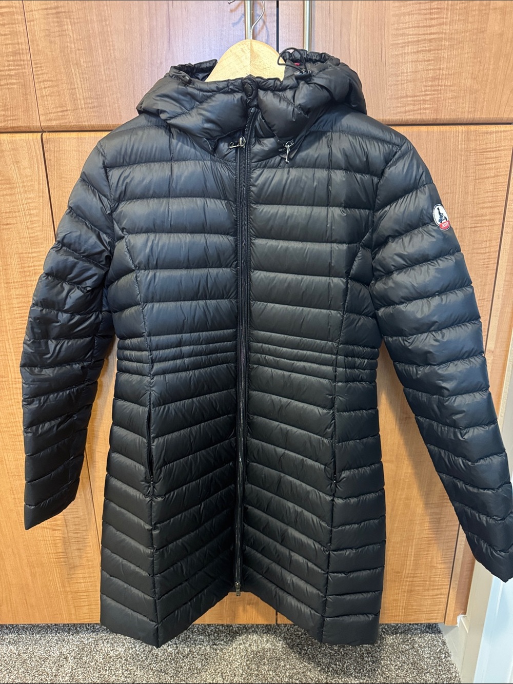 Women’s Black Hooded Puffer Coat - Lightweight Warmth